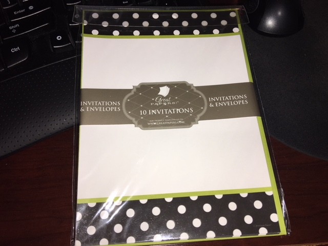 Great Papers! Flat Card Invitations with Envelopes, 5.5″x7.75″, 30 per order