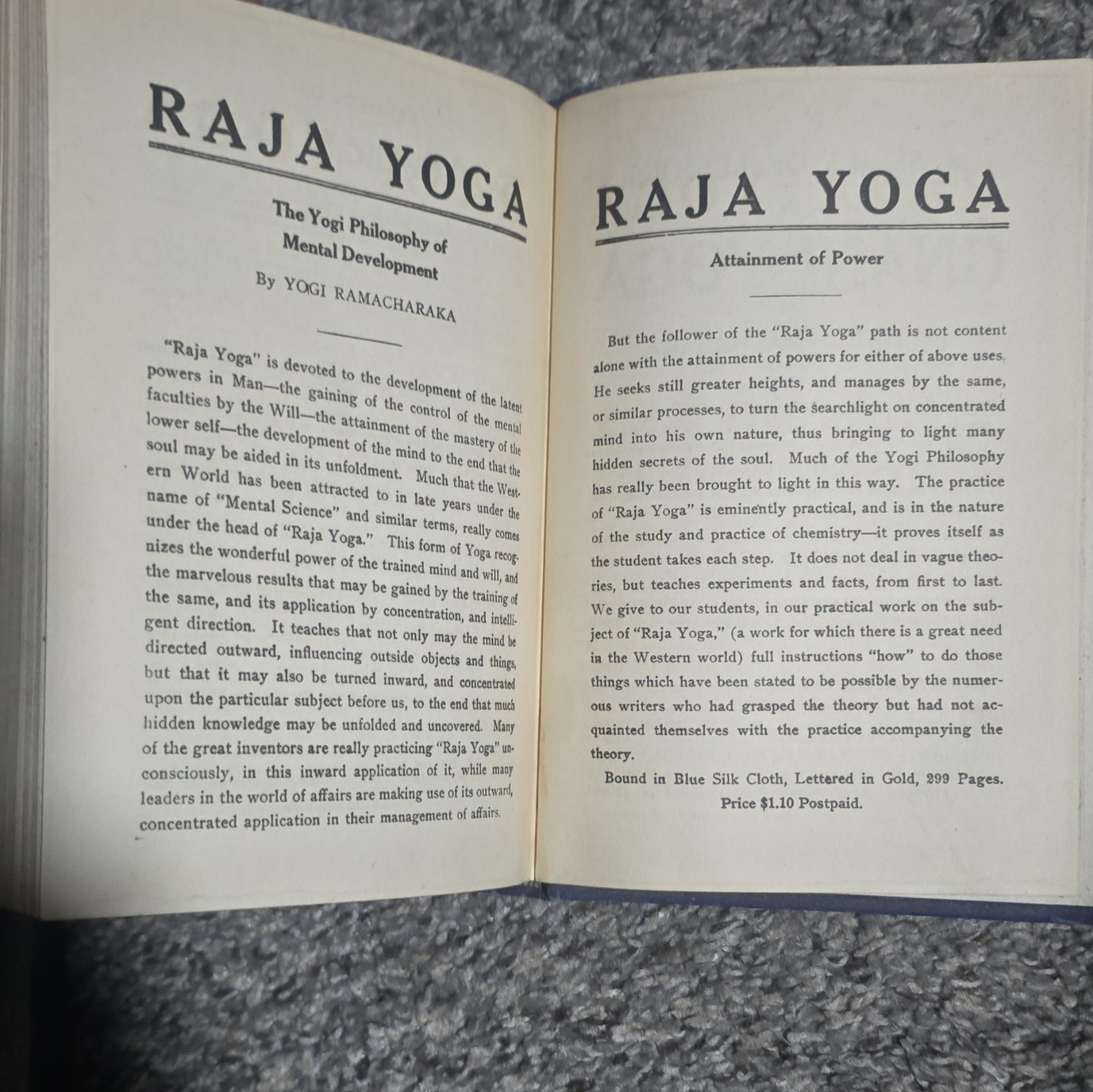 Yogi Ramacharaka Hatha Yoga or the Yogi Philosophy HC 1904