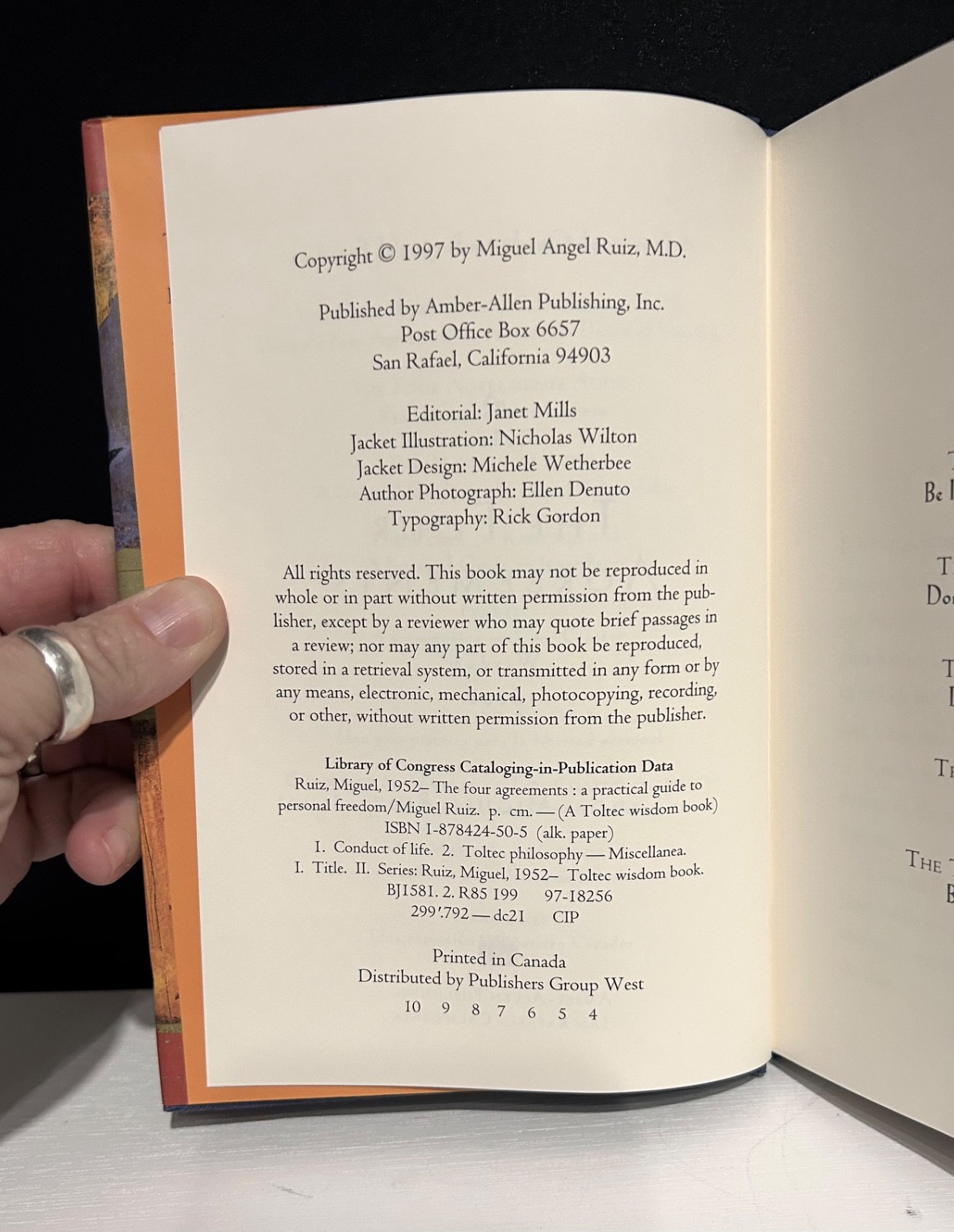 The Four Agreements by Don Miguel Ruiz (1997, Hardcover)