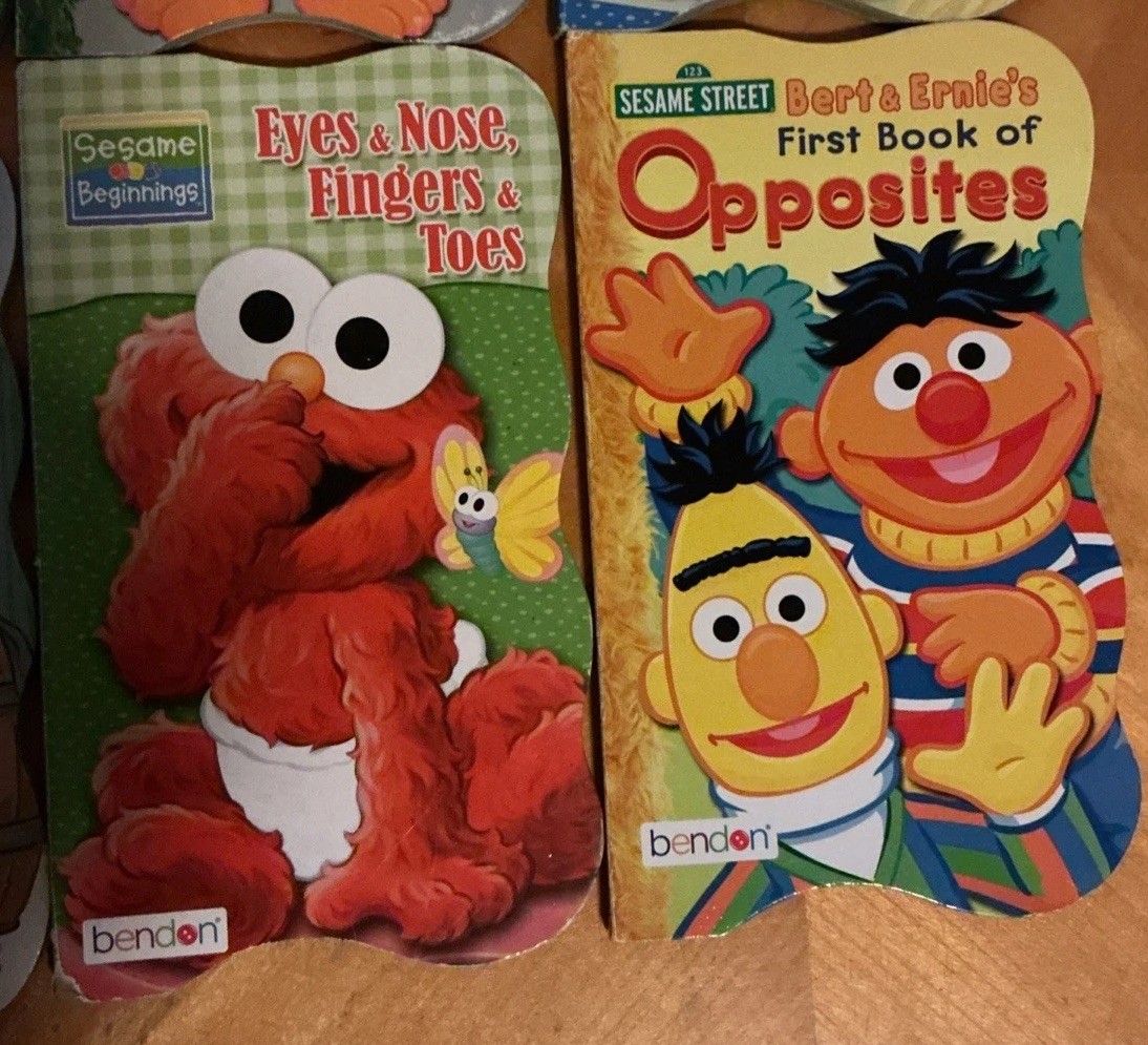 Bendon SESAME STREET Shaped Board Books Lot of 8 Beginnings & First Books 2000’s