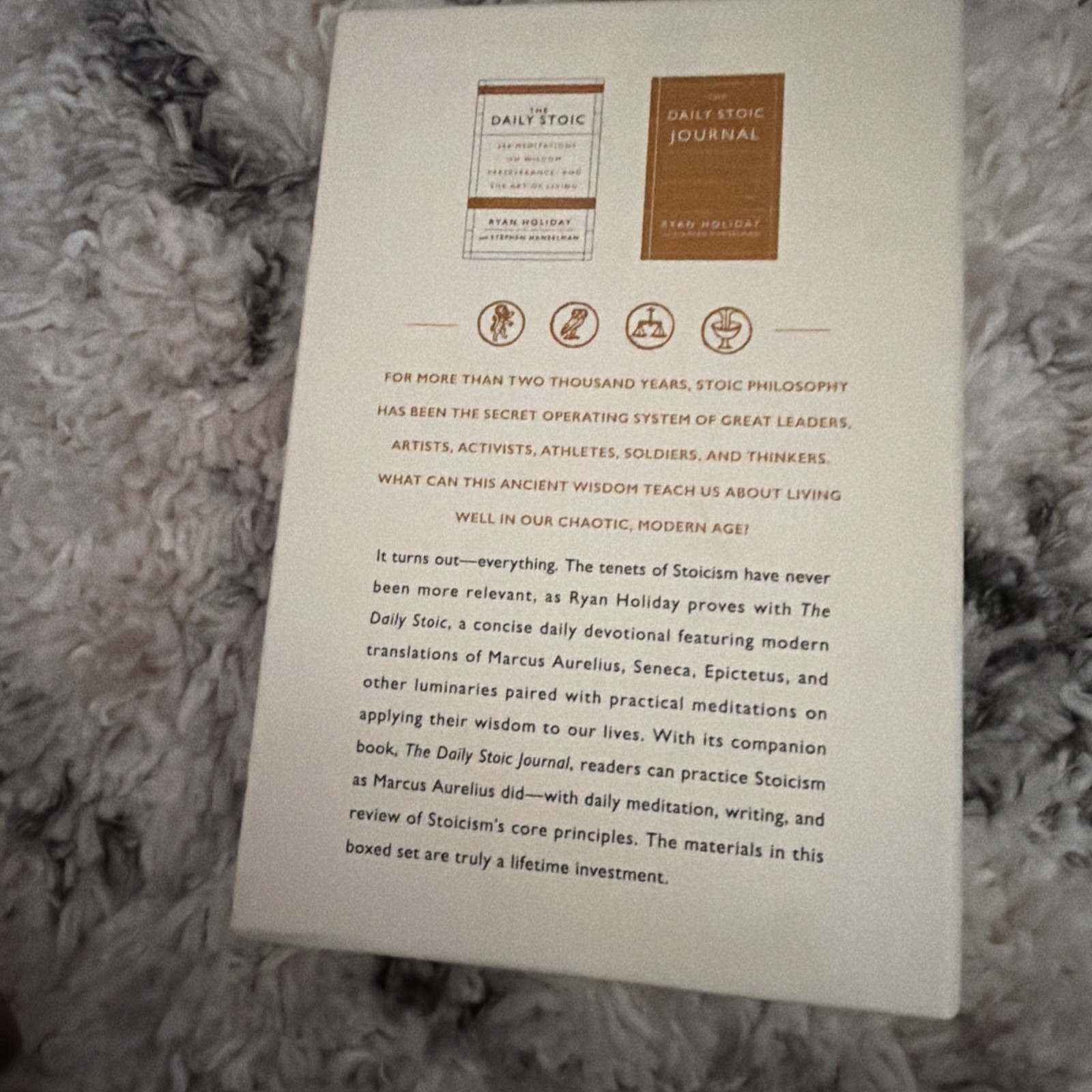 The DAILY STOIC Boxed Book Set by Ryan Holiday and Stephen Hanselman