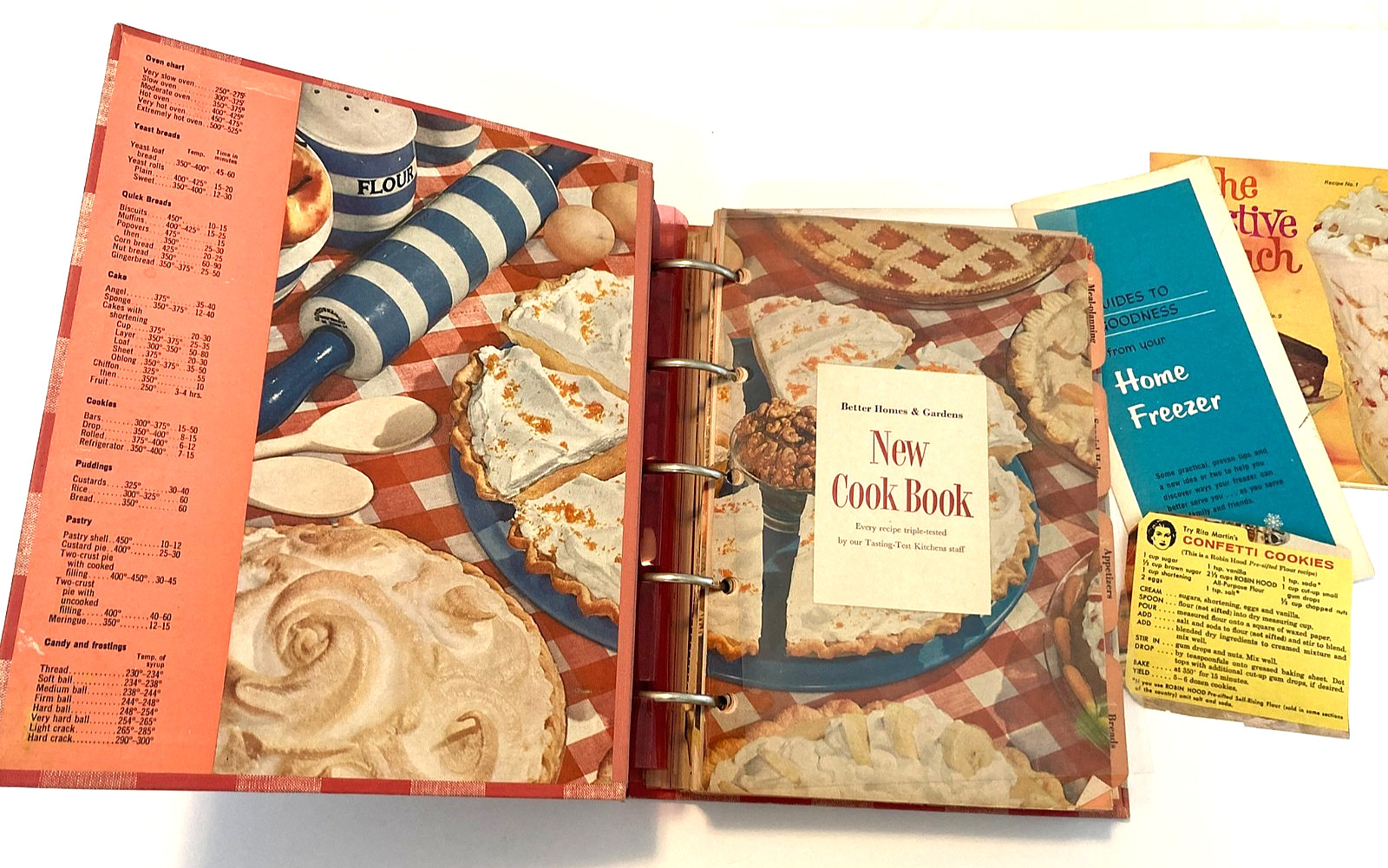 BETTER HOMES & GARDENS NEW COOKBOOK First Edition 1953 7th Printing 5 RingBinder
