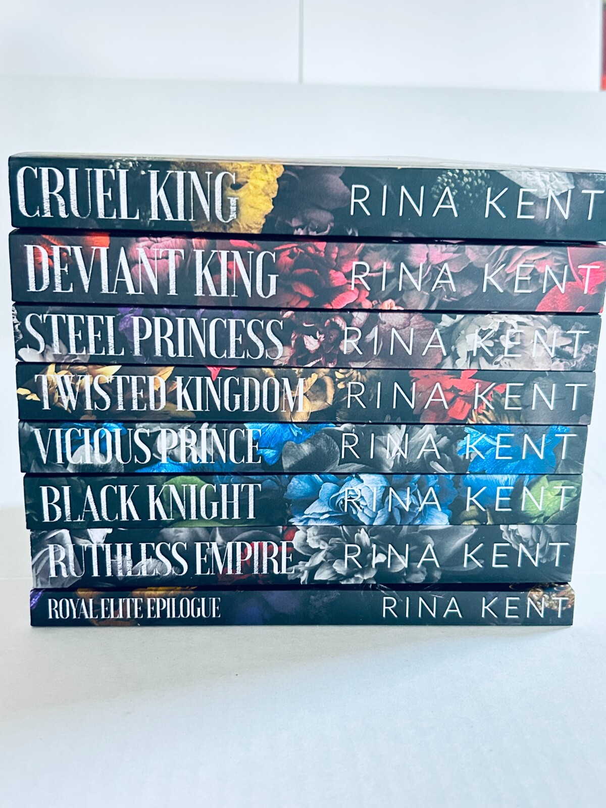 Lot of 8 .. Complete Set Royal Elite Series (Trade Paperbacks) by Rina Kent OOP