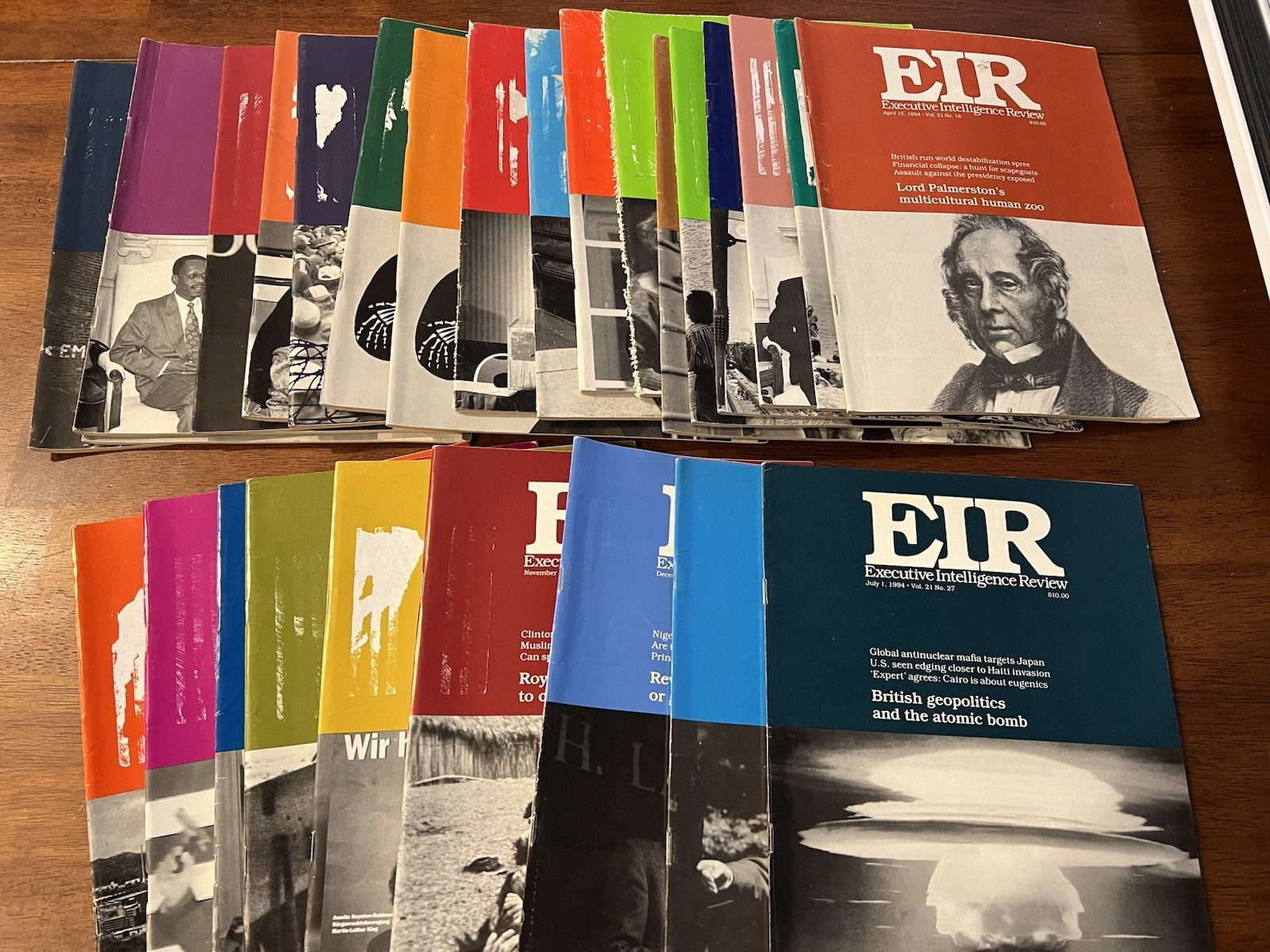 EIR Executive Intelligence Review 27 Issues 1994