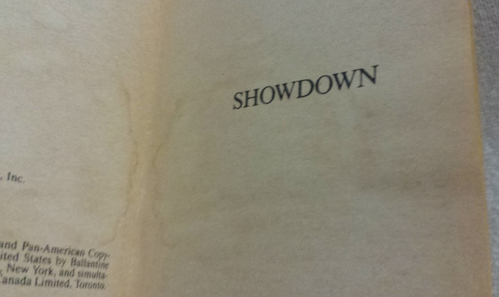 Showdown Ryder Series #7 Cole Weston American Western Vintage Paperback 1987