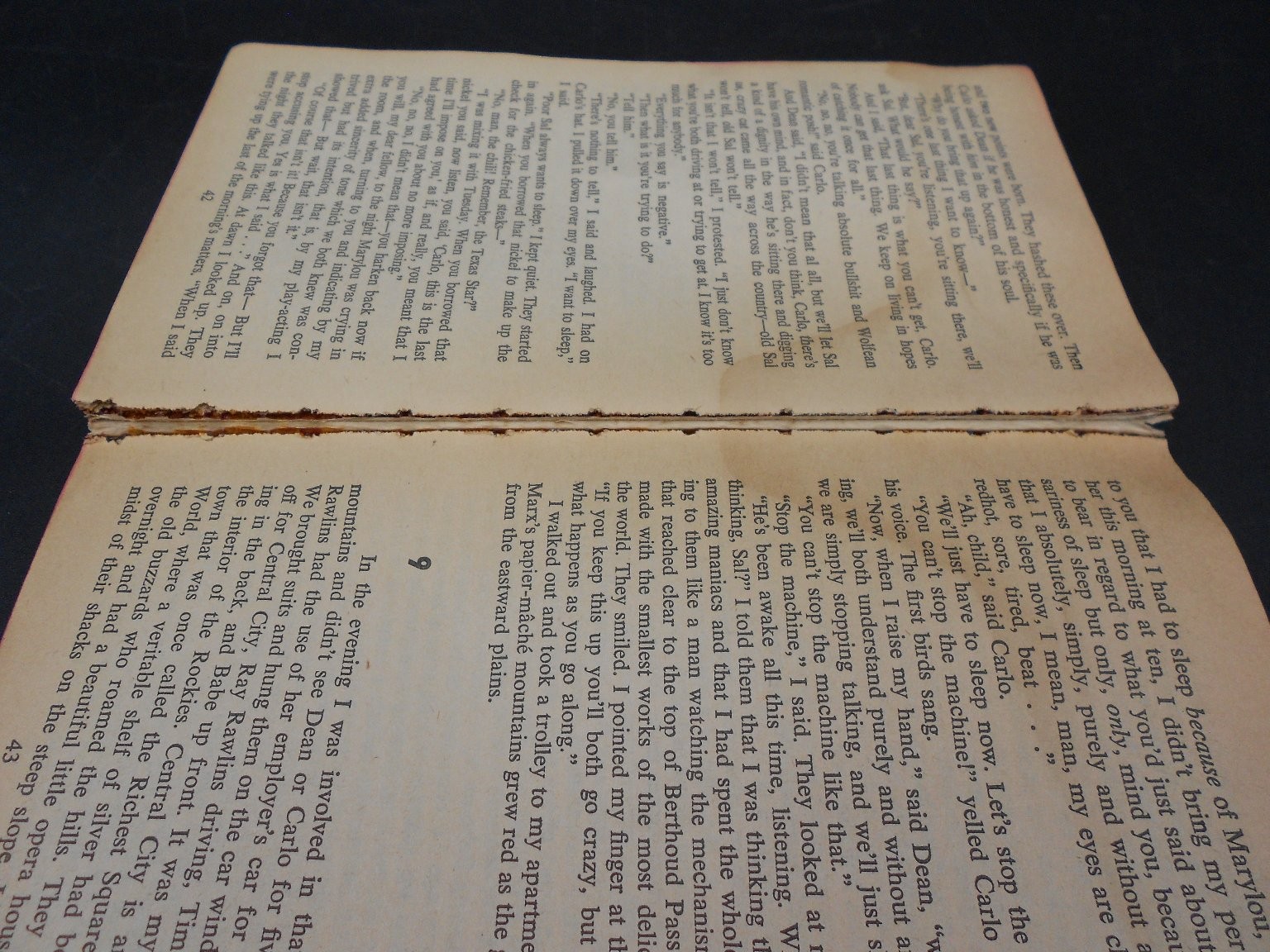 On the Road Jack Kerouac Paperback Novel 1958 5th Signet Printing Vintage