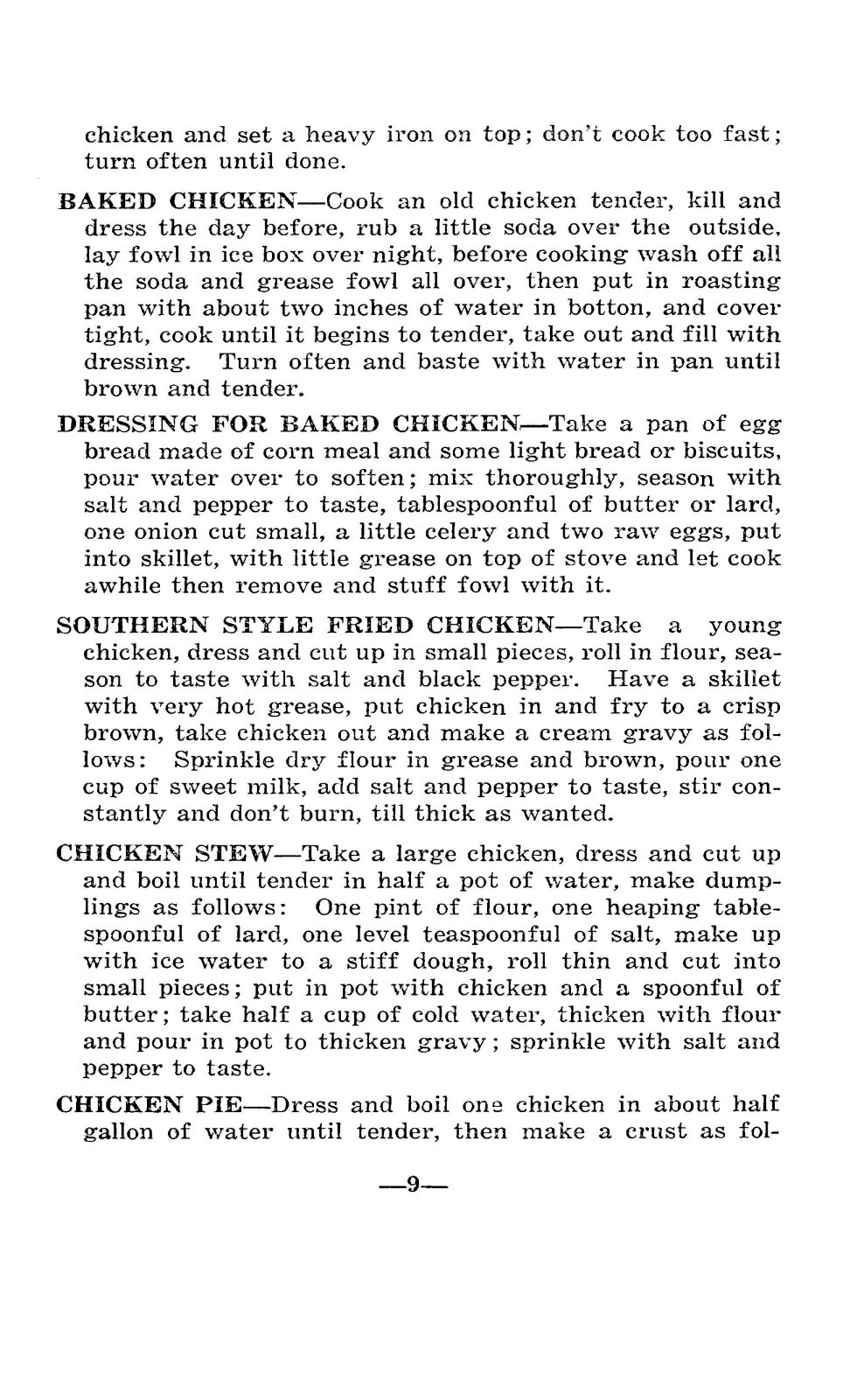 1922 The Mississippi Cook book 118 Pages