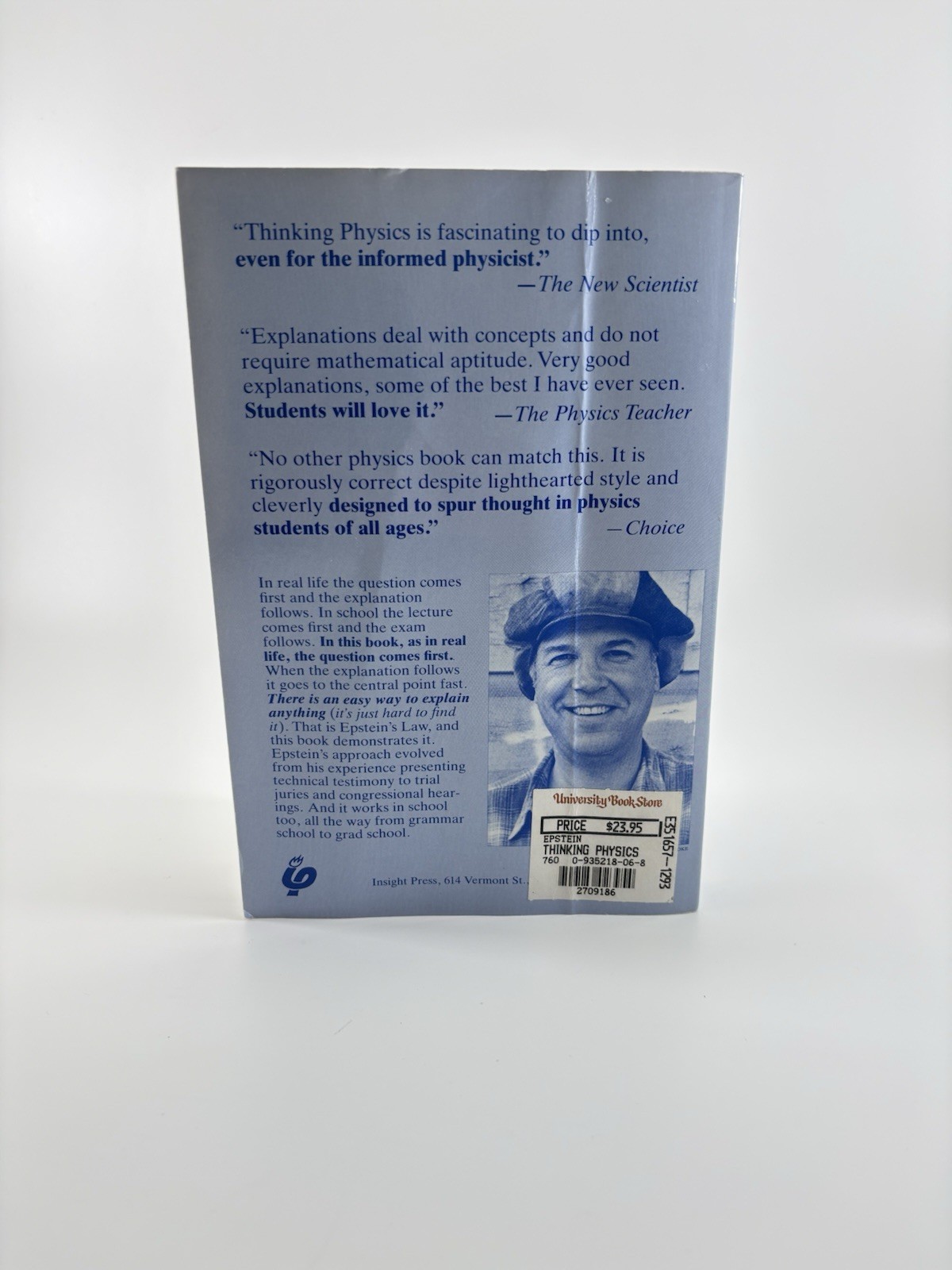Thinking Physics Is Gedanken Physics by Lewis Carroll Epstein VTG PB 1993 2nd ED