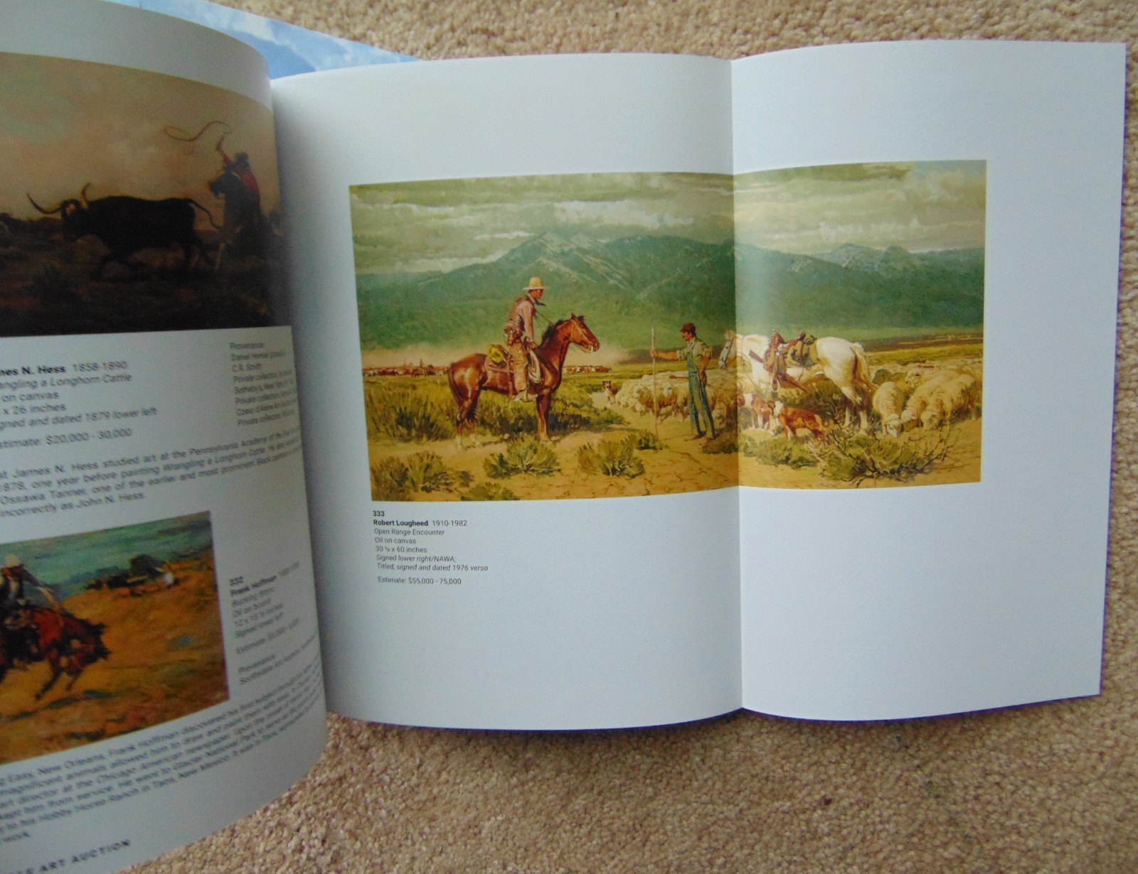 SCOTTSDALE ART AUCTION CATALOGS ~SESSIONS #1 & #2 ~ APRIL 10 & 11, 2026~ NEW