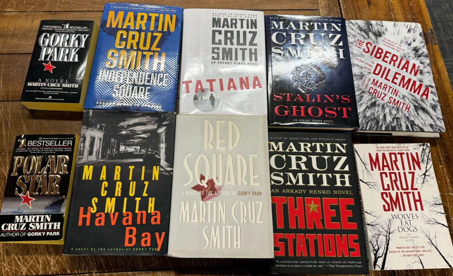 Complete Set lot of 10 Arkady Renko Novels by Martin Cruz Smith