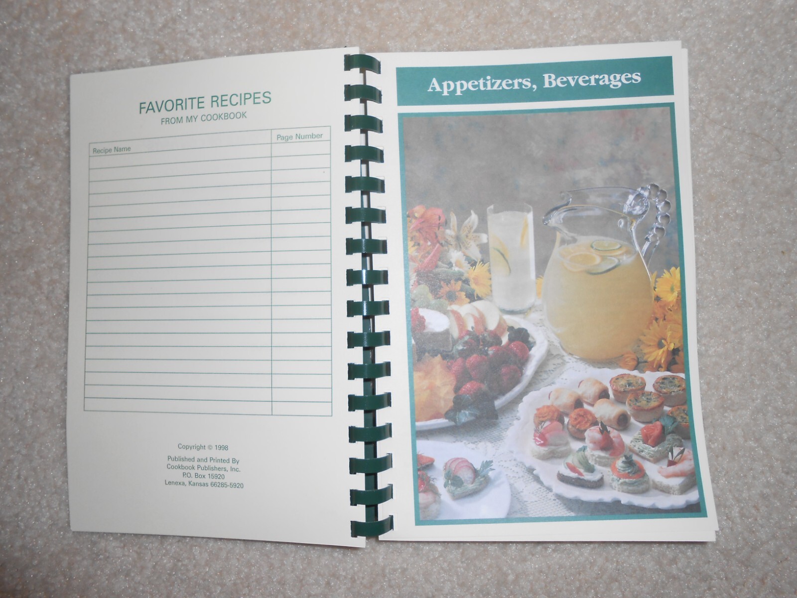 Vintage 1998 Our Savior Lutheran Church Cookbook