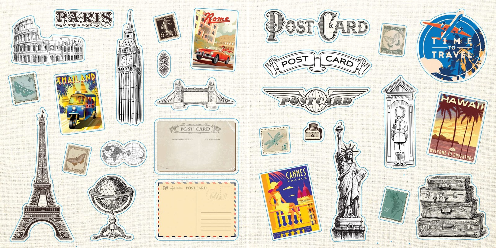 Loads of Ephemera Sticker Book (Over 580 stickers!)