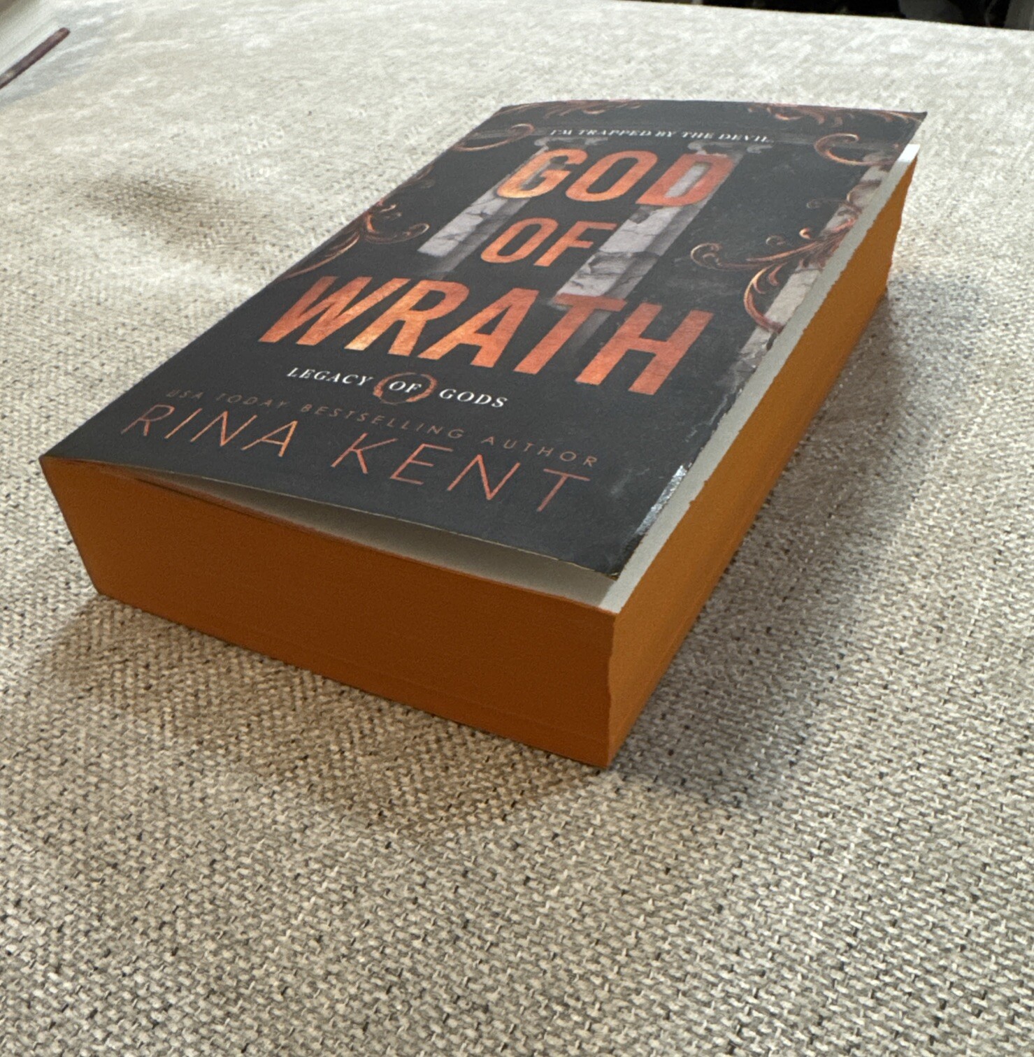 God of Wrath Rina Kent Signed Deluxe First Print Sprayed Edge Legacy Of Gods New