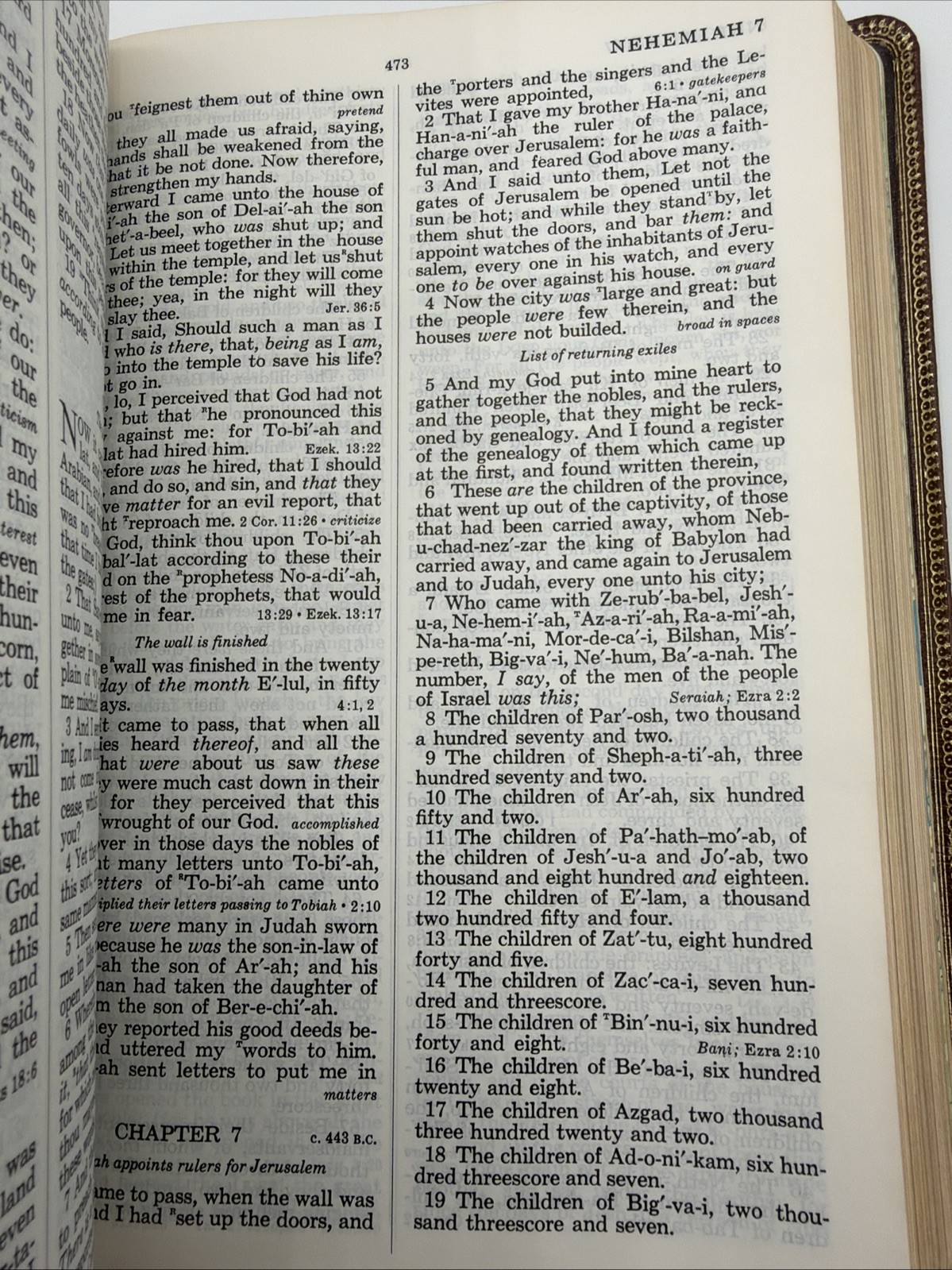 Holy Bible The Open Bible Edition Nelson 658BR Brown Leather 1975 Red Letter
