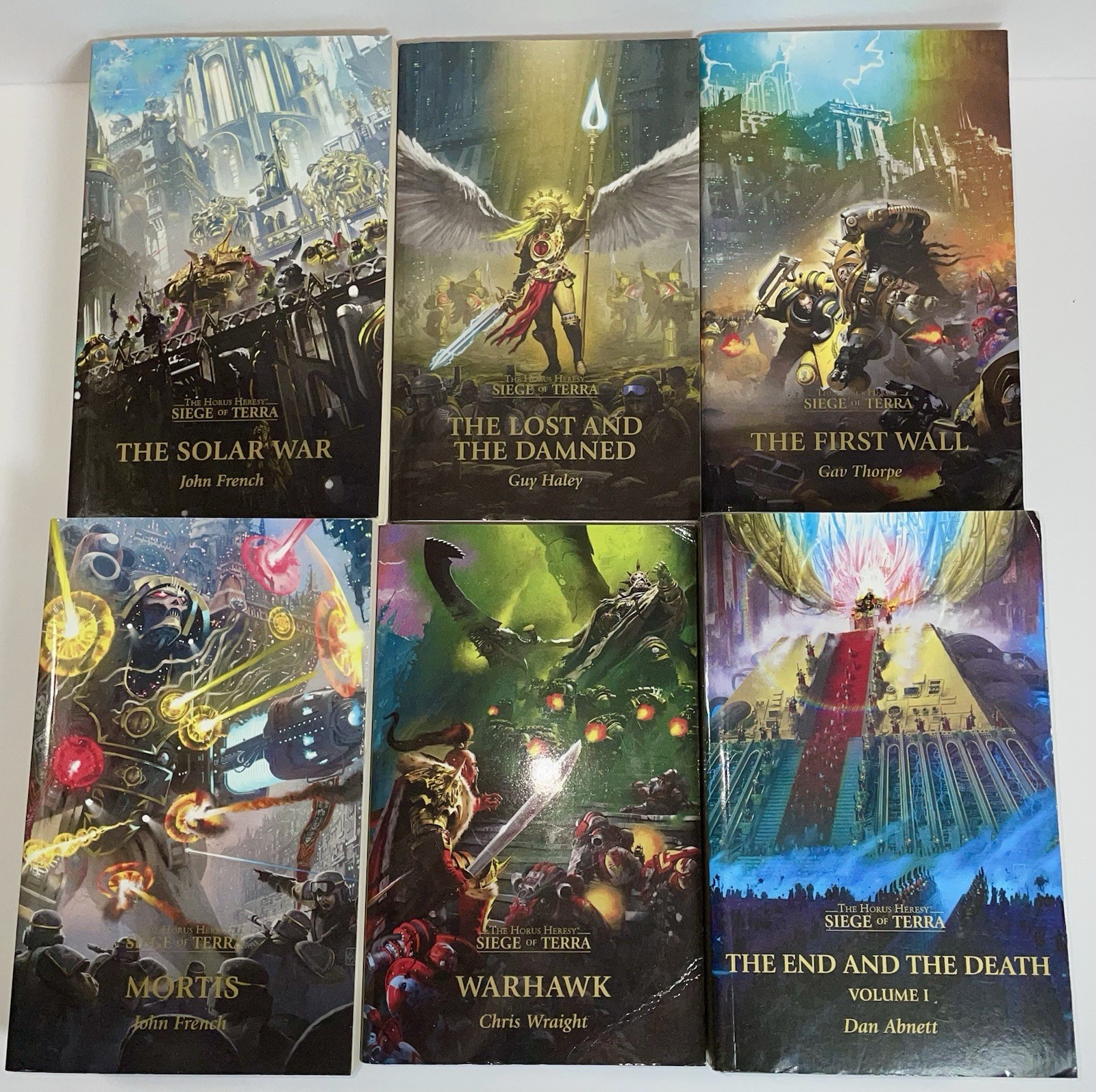 7x Warhammer The Horus Heresy Siege Of Terra Book Lot 1-3 5 6 8 10 Sci-fi Series
