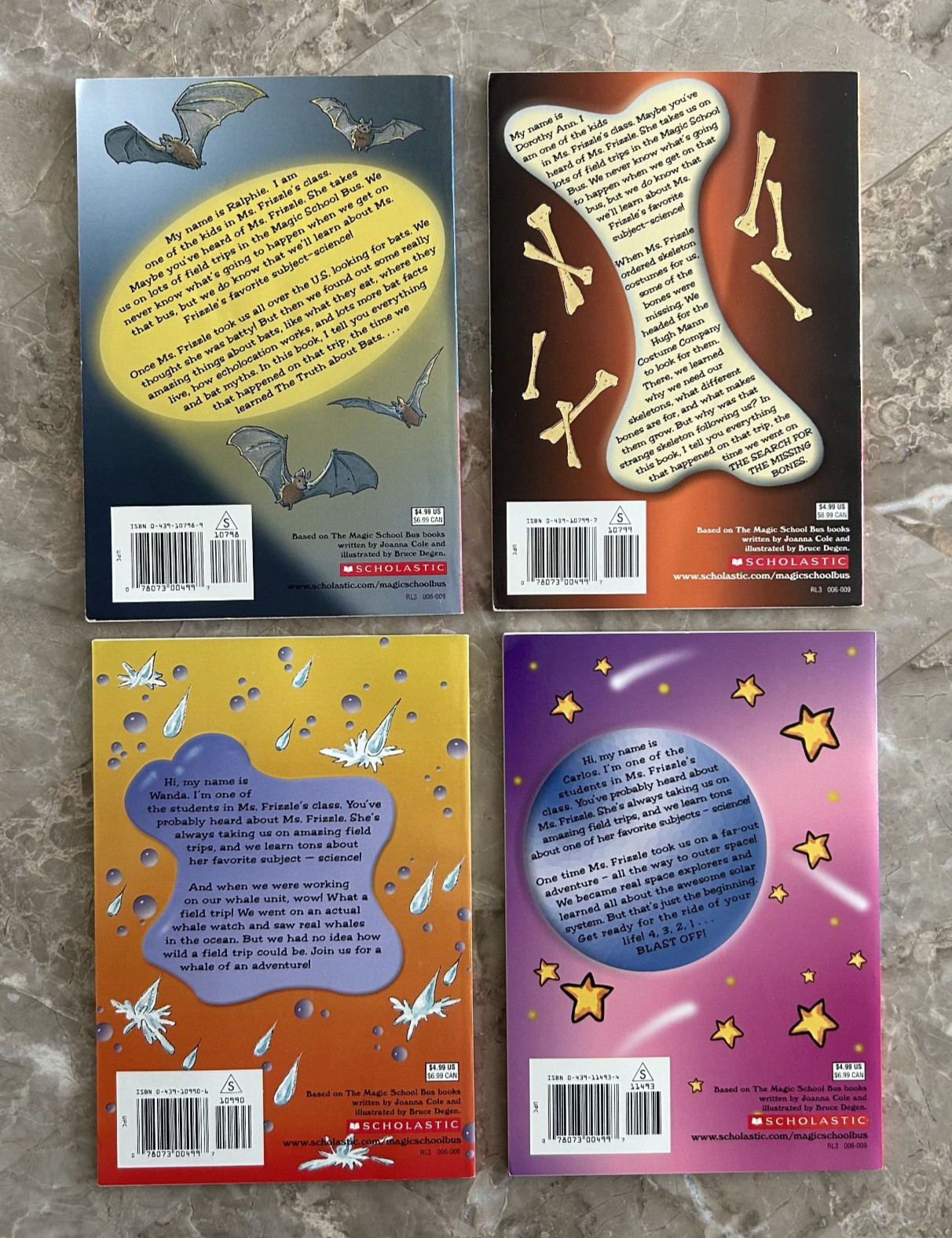 The Magic School Bus Chapter Books Boxed Set 1 2 3 4 5 6 7 8 Scholastic