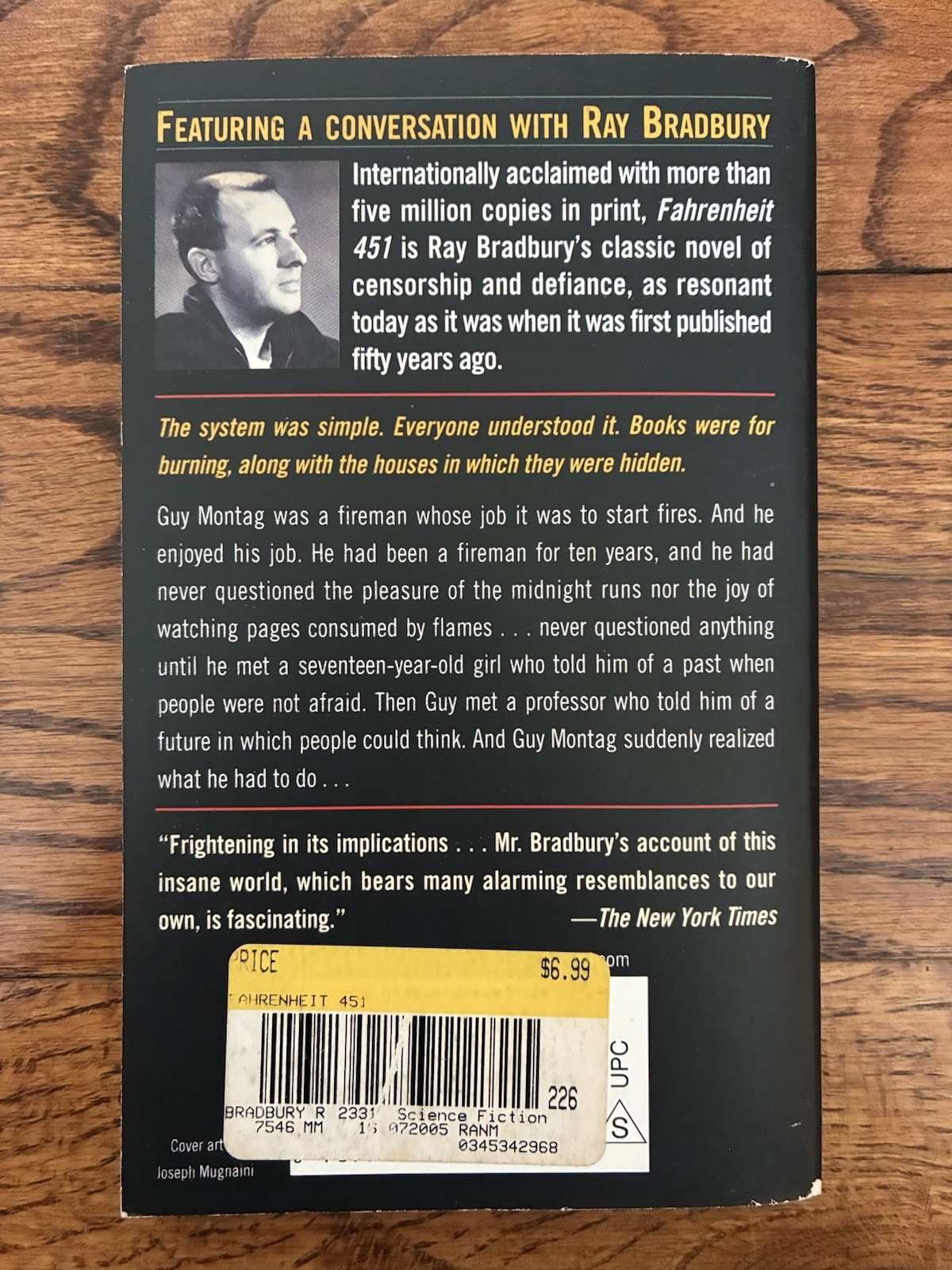 Fahrenheit 451 by Ray Bradbury (1991 Paperback) 50th Anniversary Edition