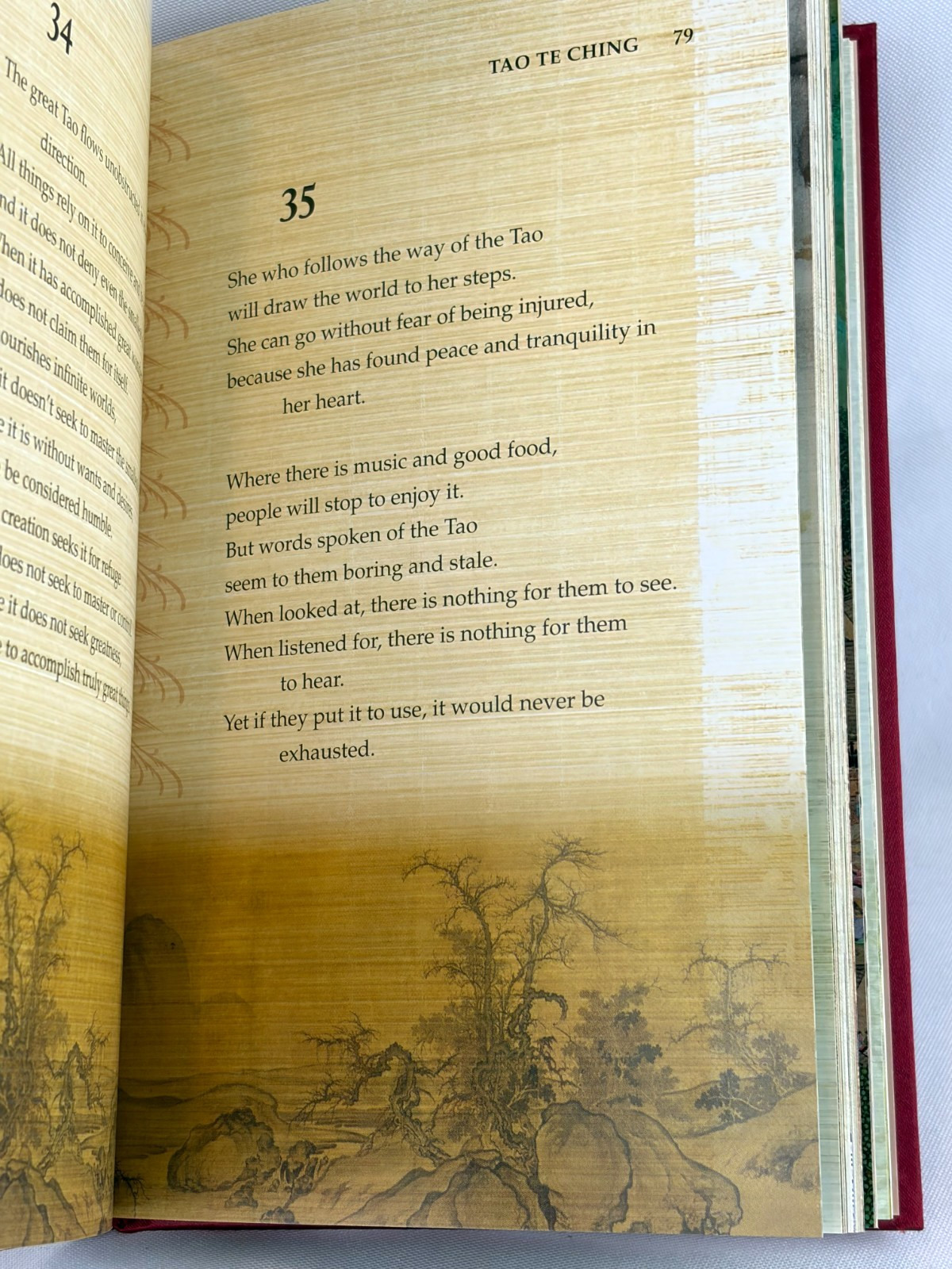 TAO TE CHING by Lao Tzu Deluxe Silkbound Collectible Illustrated Hardcover NEW