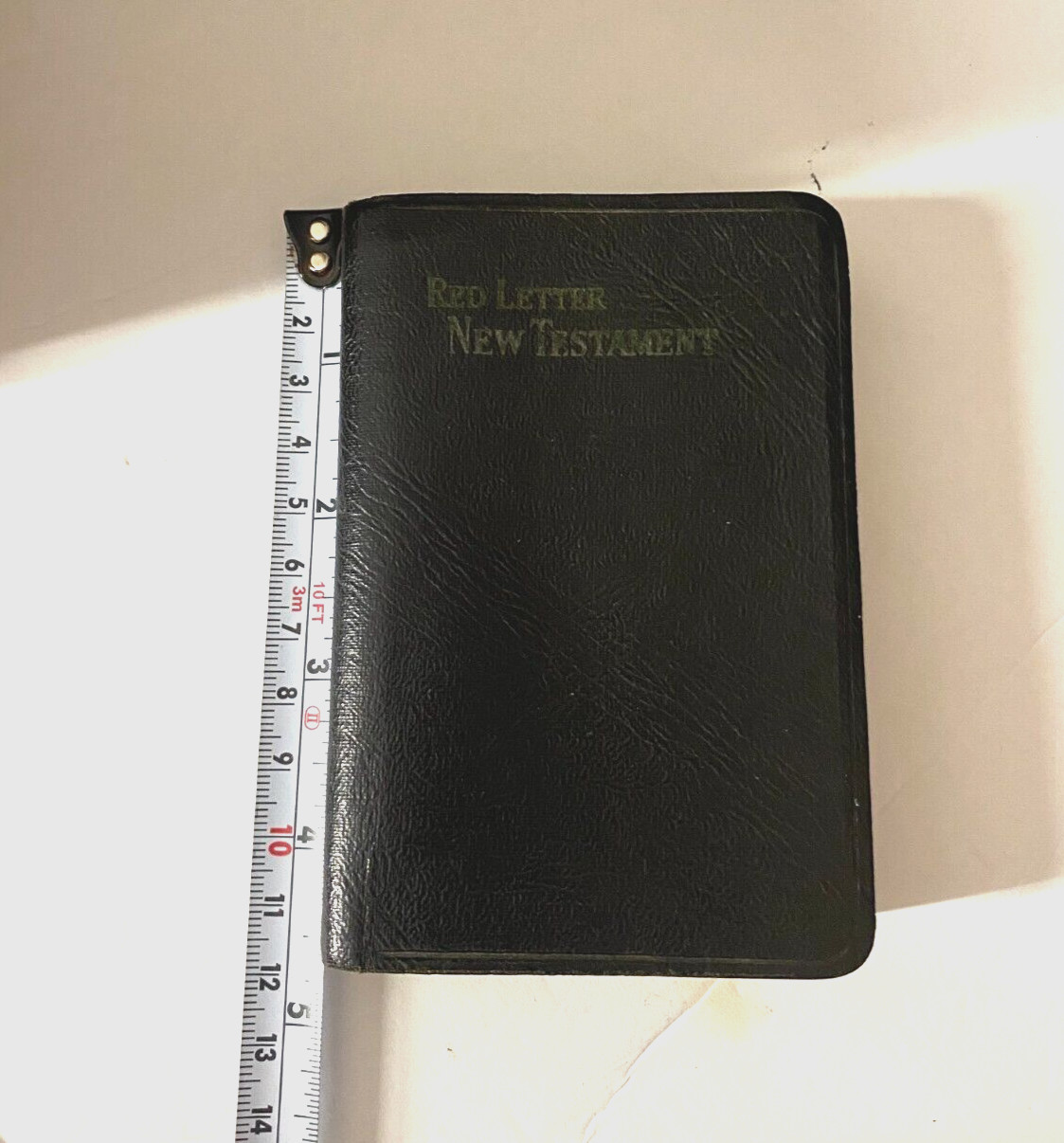 New Testament Red Letter Edition Faux Leather-Bound (4.5″ x 3″) Good condition