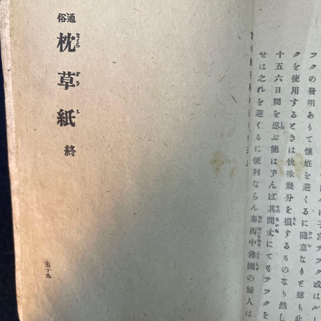 Tsuzoku Pillow Book Shono Shohnosuke 1893 Japanese Hardcover 7.5×5.1in