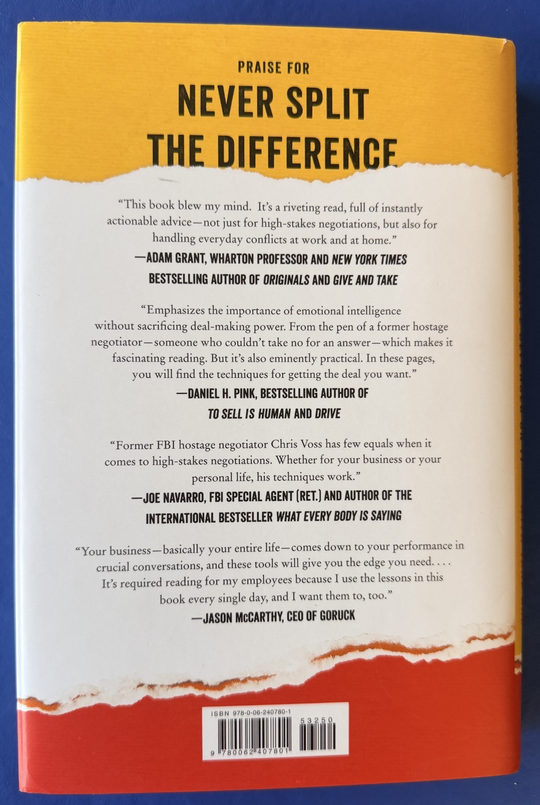 Never Split the Difference: Negotiating As If Your Life Depended On It – GOOD