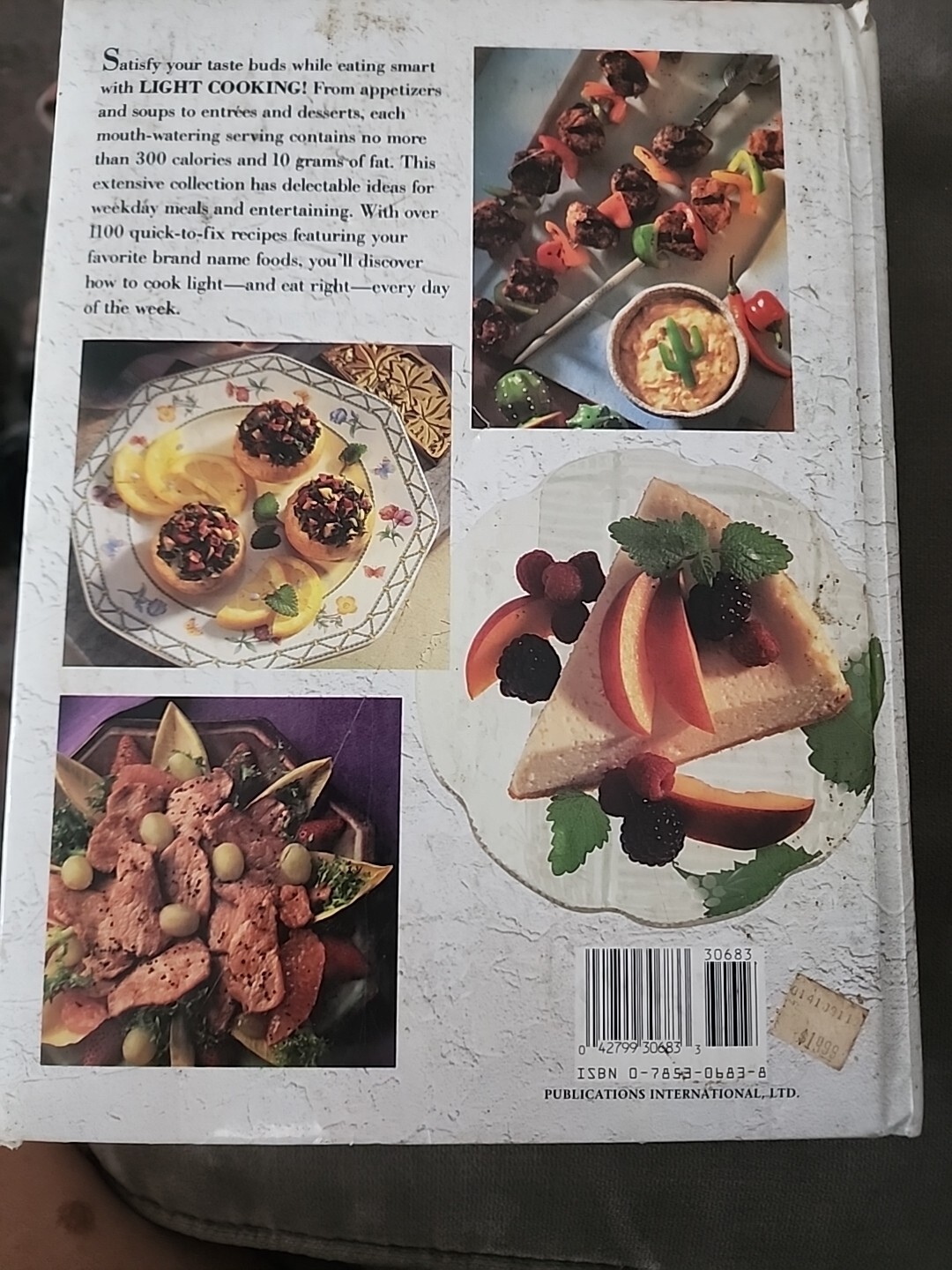 Light cooking Cookbook 1994 Easy Quick Recipes Calorie Counting Cooking 608pages