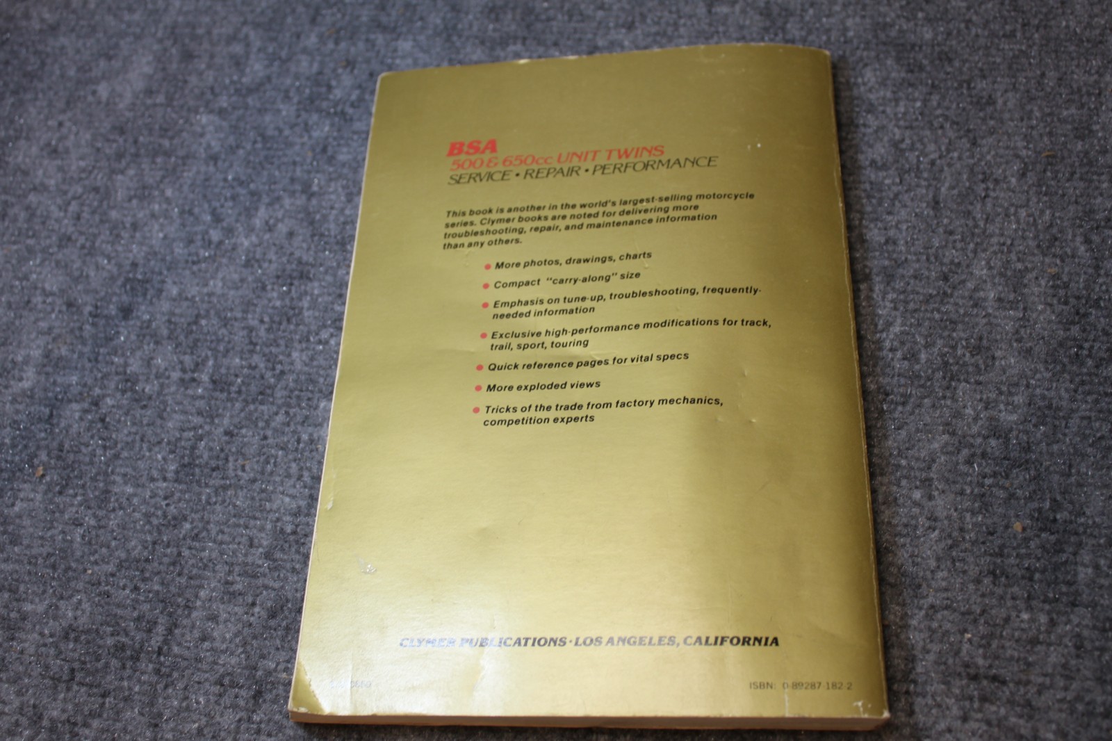 CLYMER BSA 500 &650CC Twins Motorcycle Service Repair Manual M302