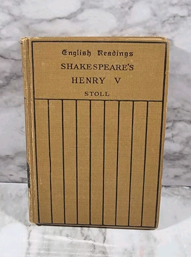 English Readings Shakespeare Henry V Stoll 1922 Hardback Book
