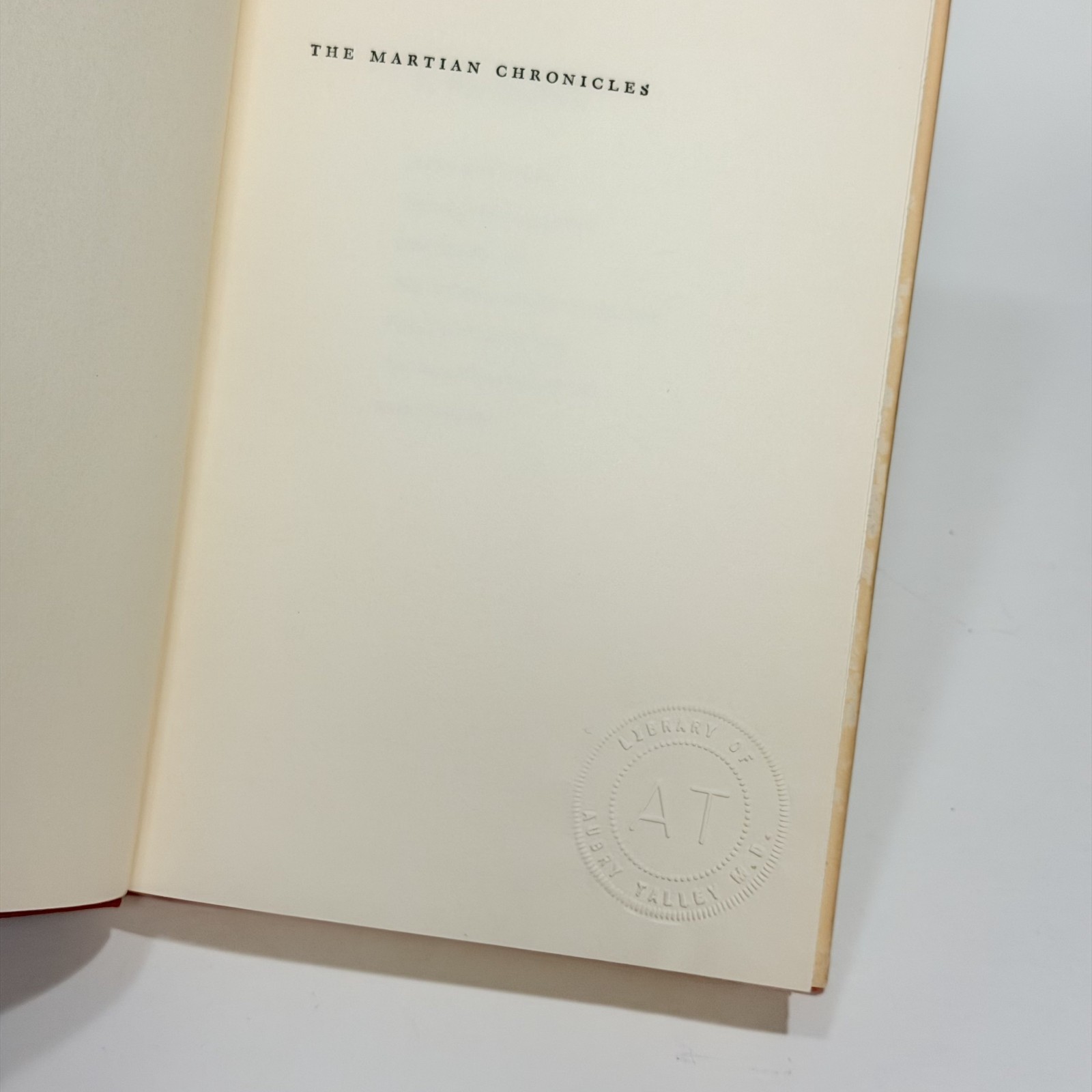 Ray Bradbury The Martian Chronicles 1958 Doubleday Vintage Hardcover Dust Jacket