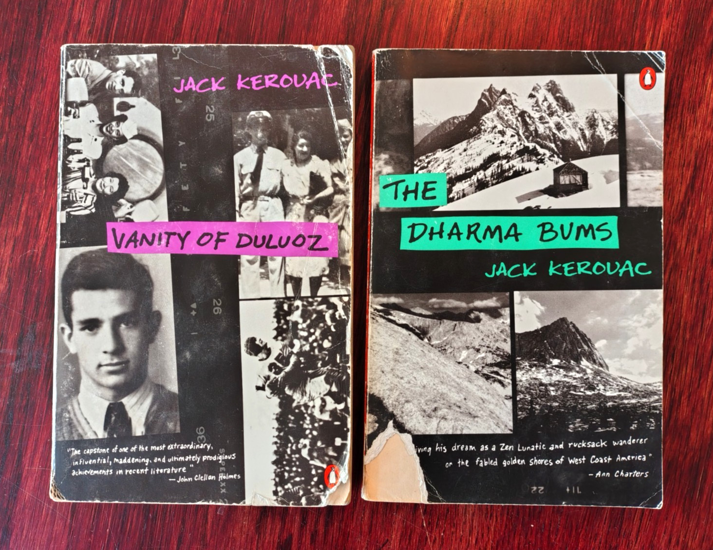 Lot of 2 JACK KEROUAC Vintage Penguin Books Dharma Bums 86, Vanity of Duluoz 94