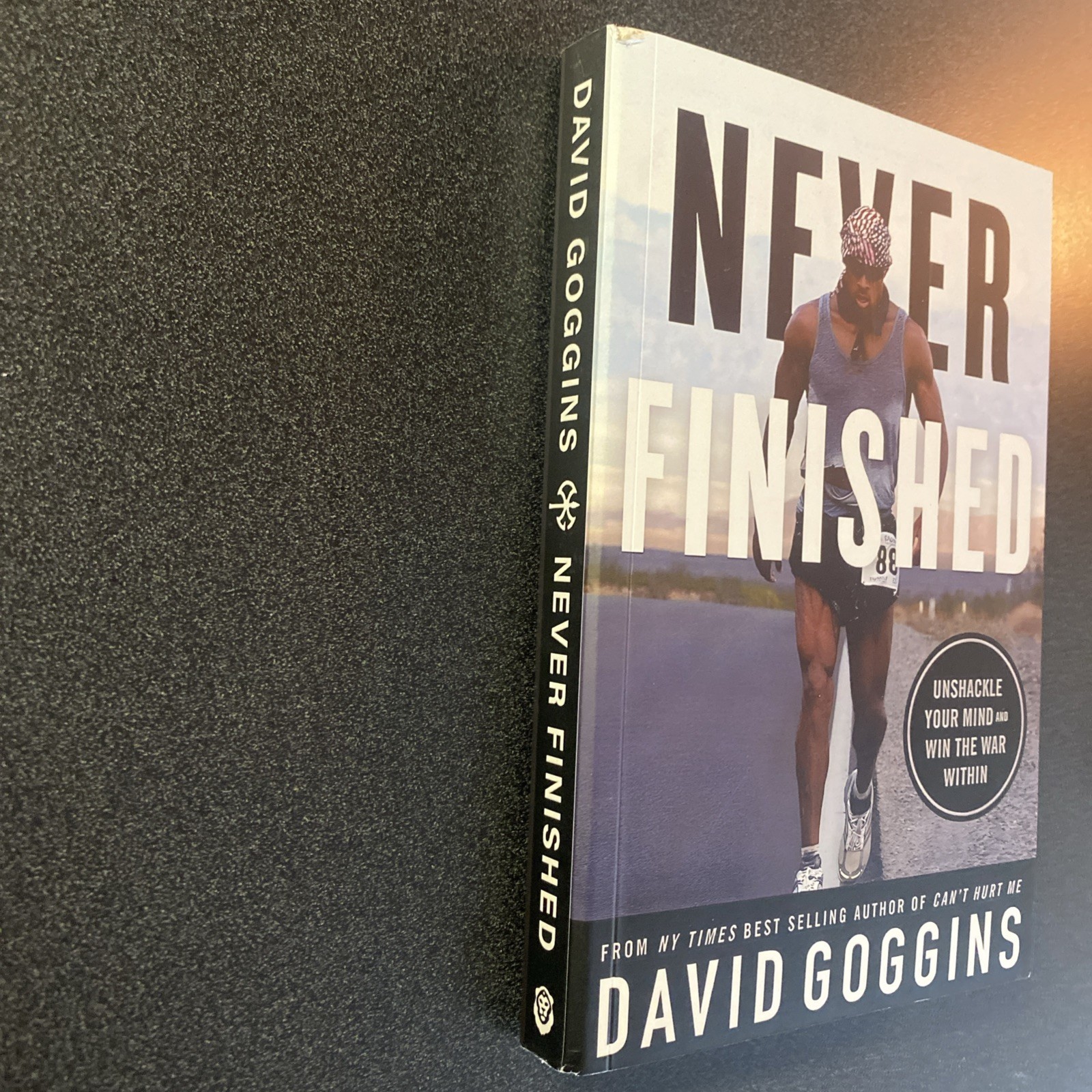 David Goggins Paperback Book Lot – Can’t Hurt Me + Never Finished “like newish”.