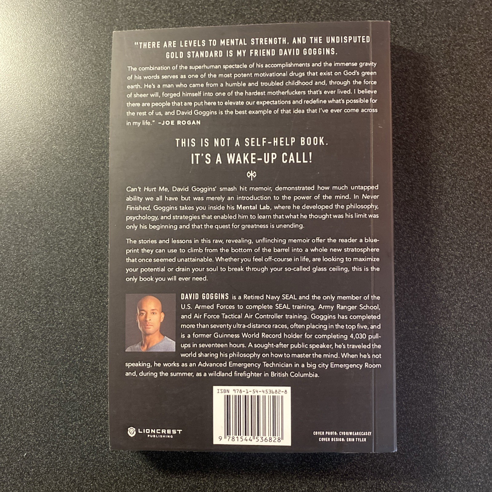 David Goggins Paperback Book Lot – Can’t Hurt Me + Never Finished “like newish”.