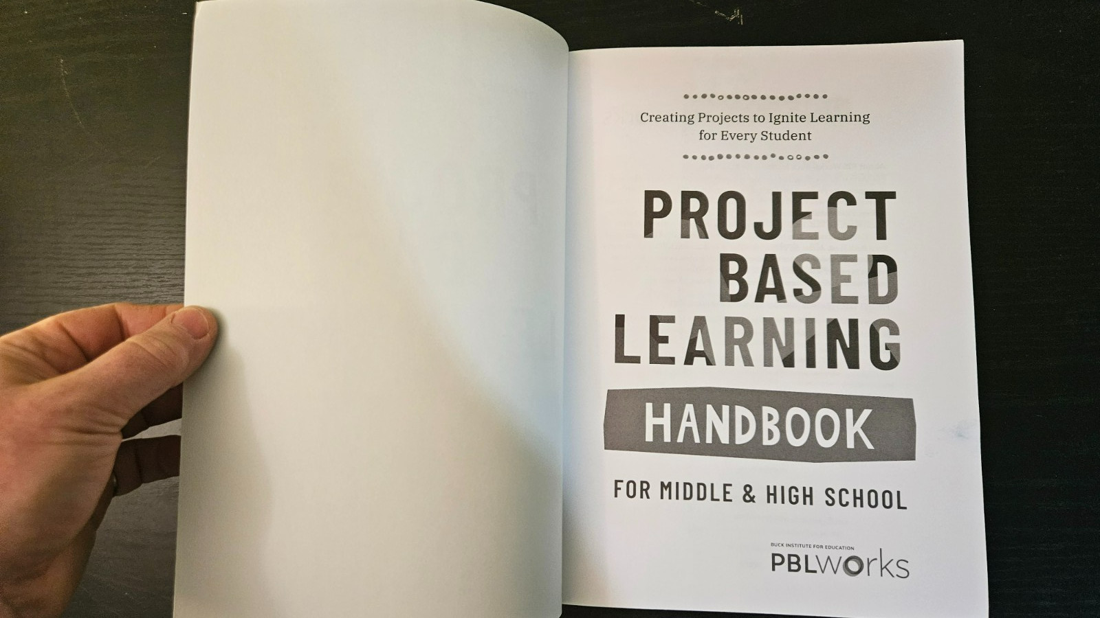 Project Based Learning Handbook For Middle & High School by PBL Works BRAND NEW
