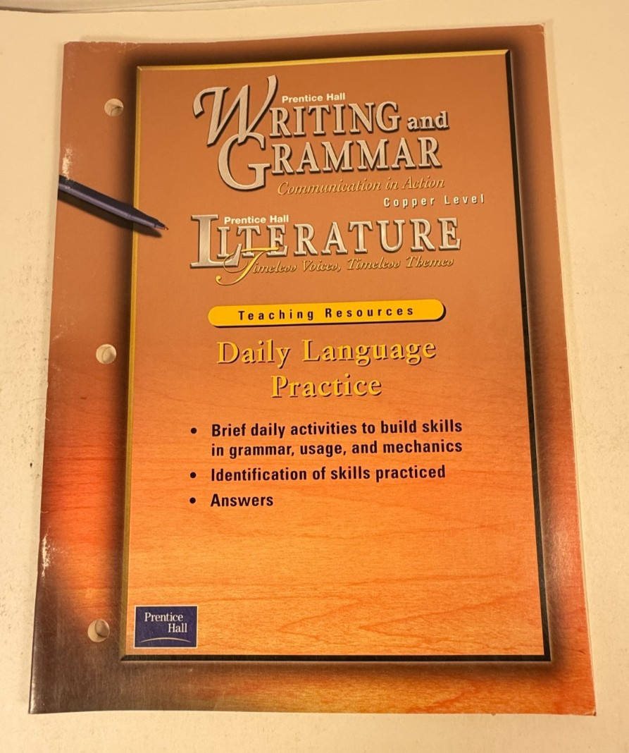 Prentice Hall Literature Copper Teacher Resources 6 Items 2000 0130439363 6th Gr