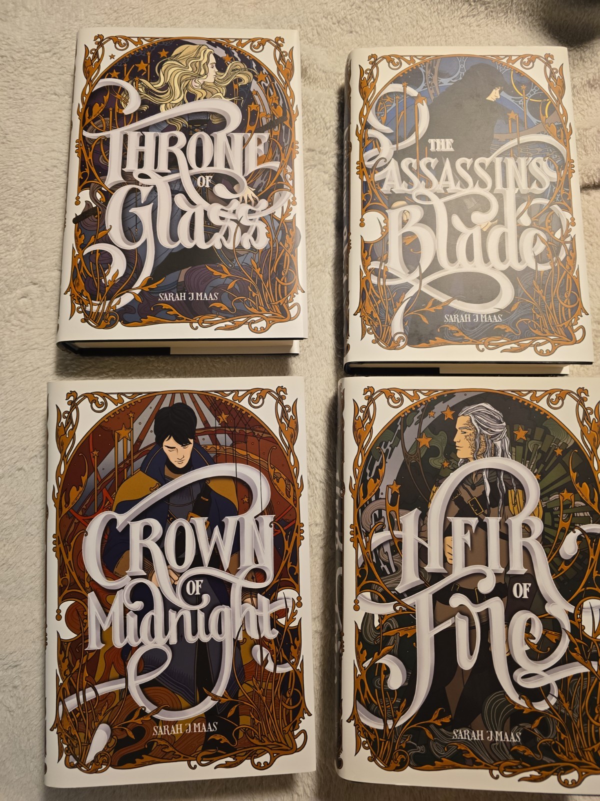 Throne Of Glass Box Set Hardcover Withe Nerdy Ink Dust Jackets Sarah J. Maas