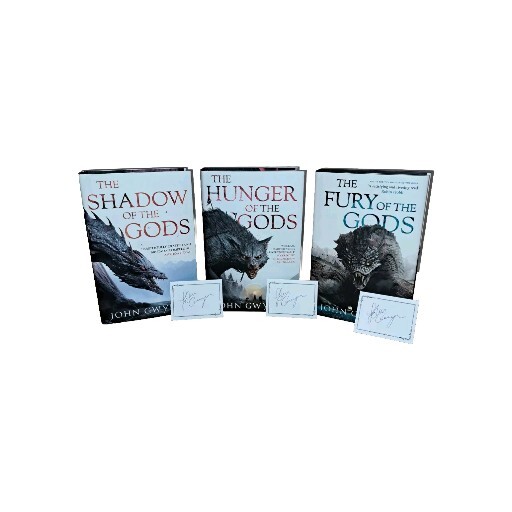 Bloodsworn Saga complete Trilogy Hardcover Shadow Of The Gods With Signed Plates