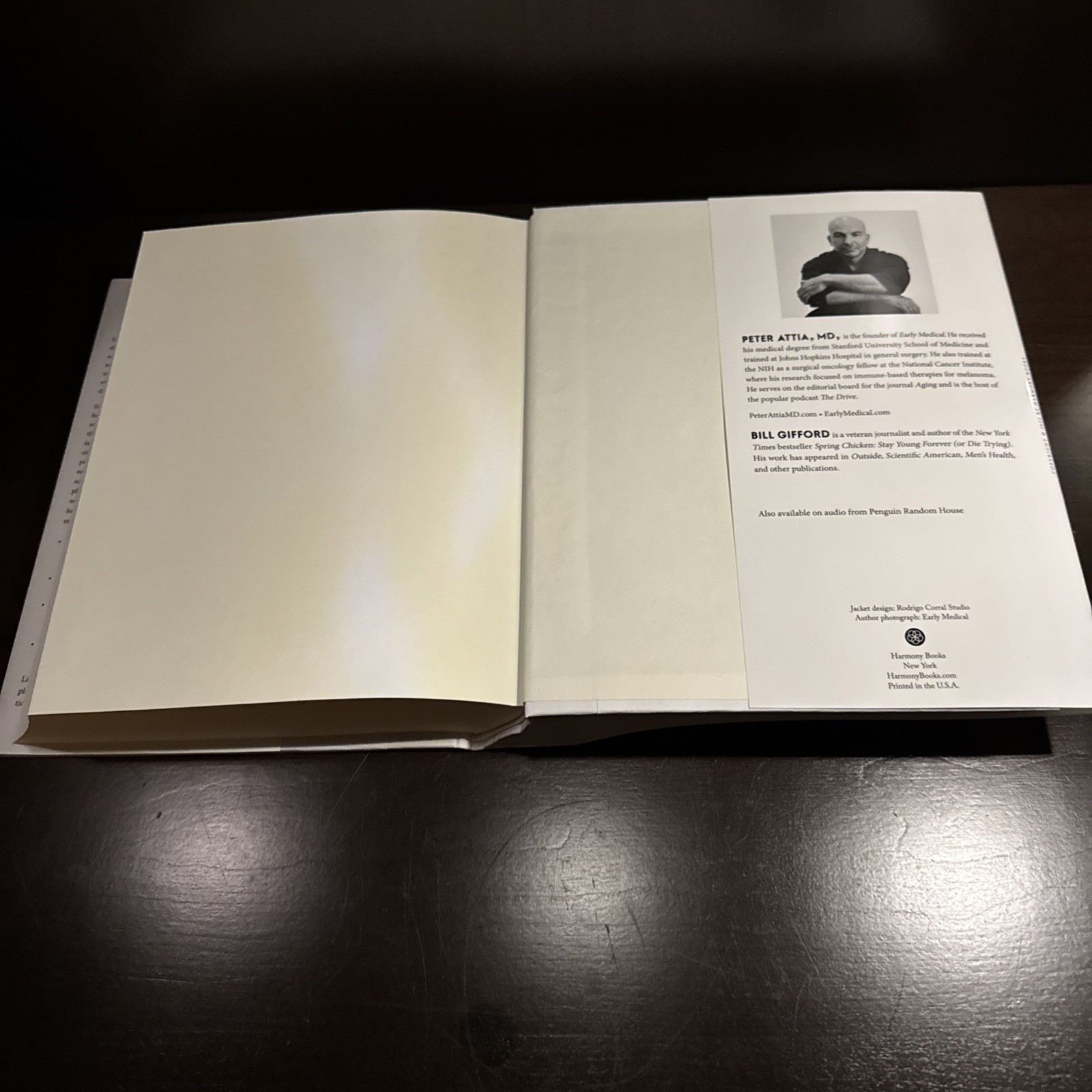 Outlive : The Science and Art of Longevity by Peter Attia MD (New, Hardcover)